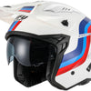 Casco Ufo Plast Sheratan Jet casco Sheratan XL blanco rojo azul