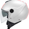 Ufo plast jethelm nixie helmet ufo nixie jet white rot gr. xs