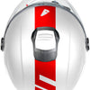 Casco jet Ufo plast casco nixie casco ufo nixie jet bianco rosso gr. l