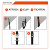 Oxford snelbinder atlas b-clip atlas b-clip 26mm x 1,2m black pair