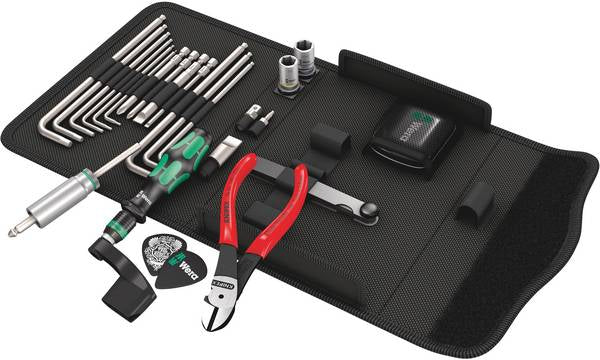 Wera 9100 gitarenreparatieset, 27‑delig gereedschapsset (zwart)