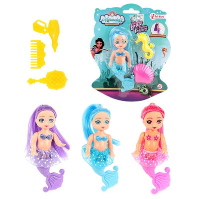 Sirene sirena pop con pettini, 12 cm