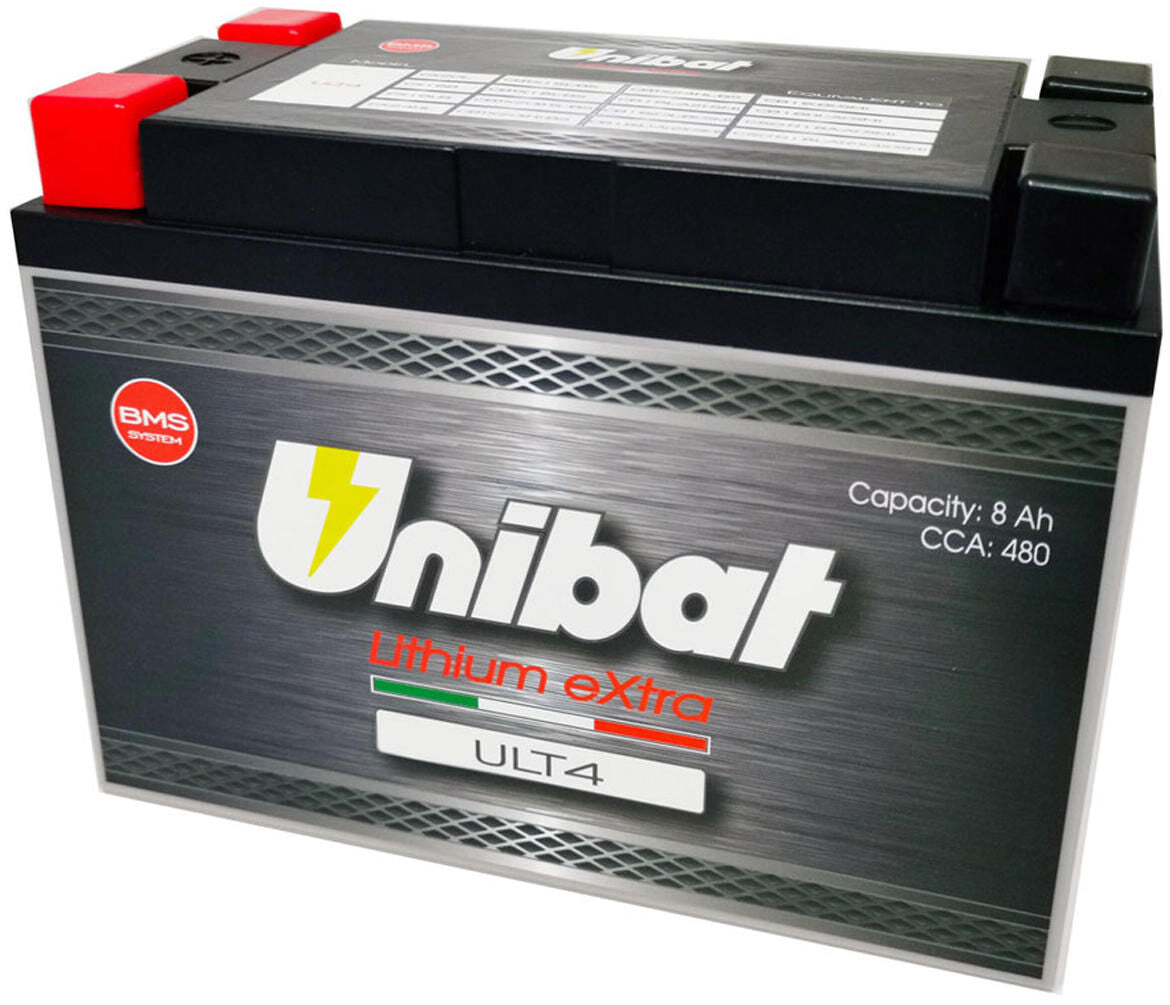 Unibat lifepo4 batterie ult4 battery ult4 4pin lithium extra
