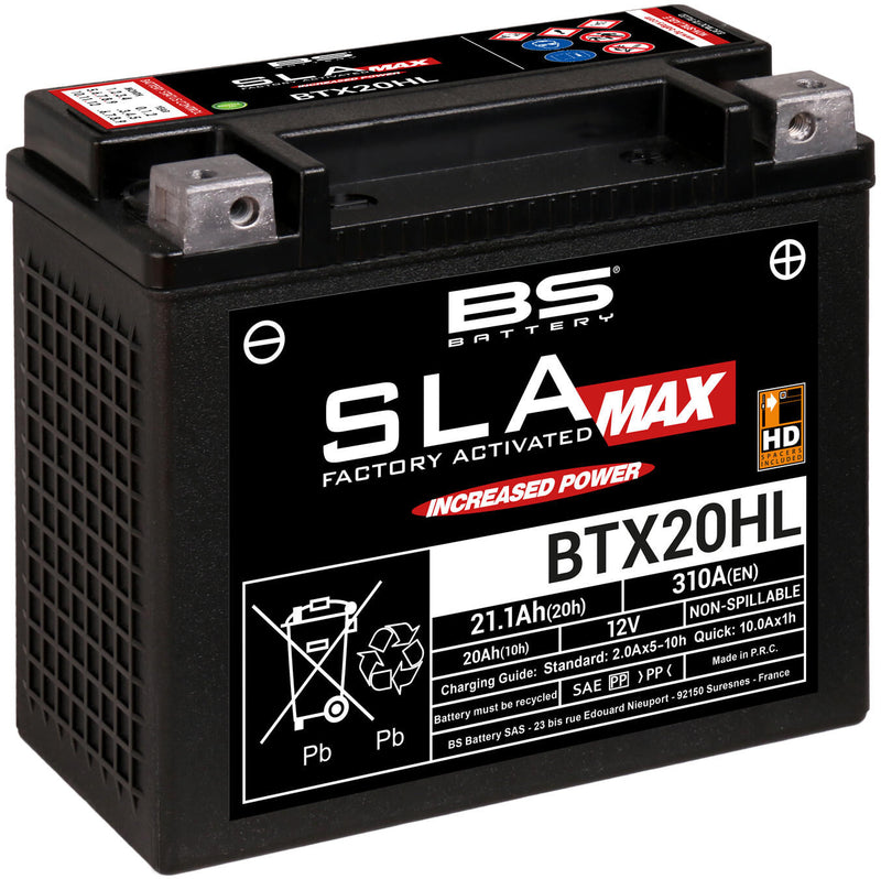 Batteria BS batteria BTX20HL BS SLA-MAX HD