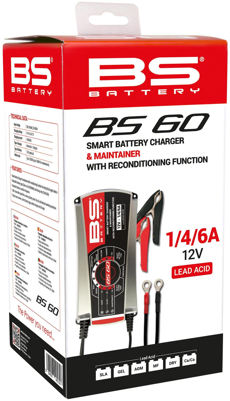 Caricatore a batteria BS BS60, BS-Charge 1A 4A 6A