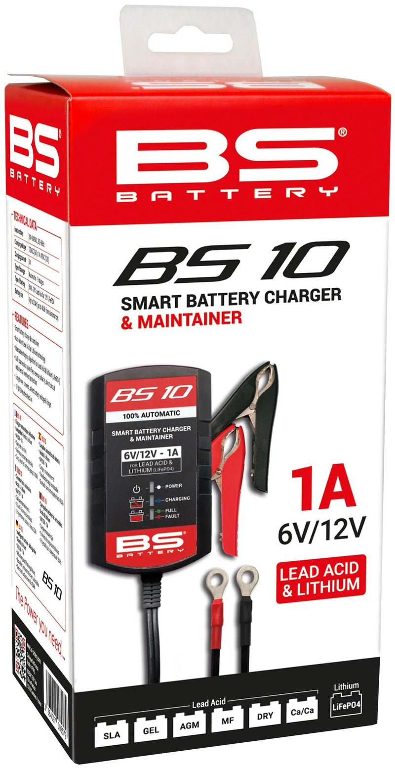 Caricatore a batteria BS BS10, BS-Charge +Litio 1A
