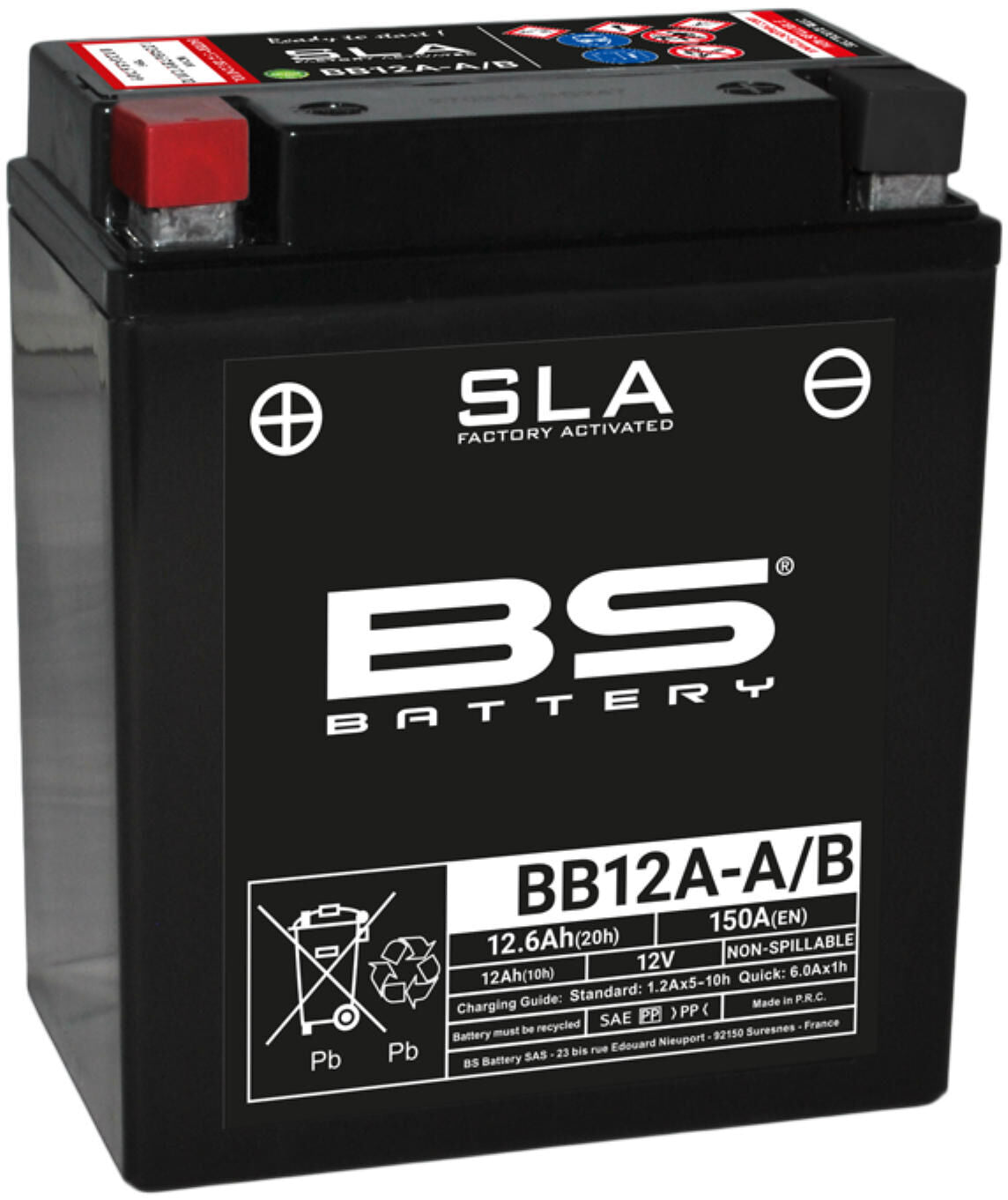 Batería BS Batería BB12A-A B BS SLA