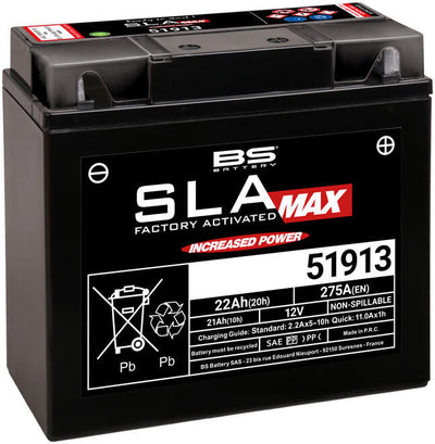 Bs-battery batterie 51913 battery 51913 bs sla-max