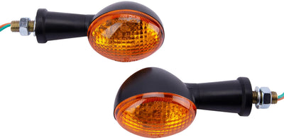 Spec-x turn signal indi mini turn signals oval black pr.