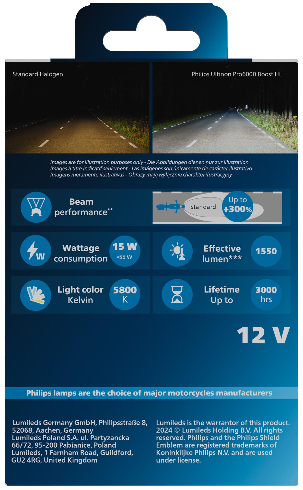 Philips led koplamp ultinon pro6000 boost h7 untinon pro 6000 led booster