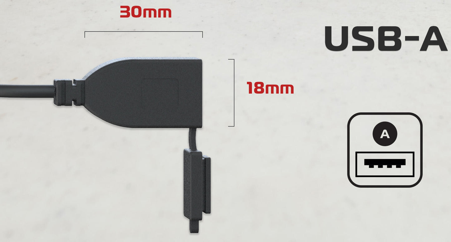Oxford ladekabel usb-charging device oxfor type a 3.0 amp