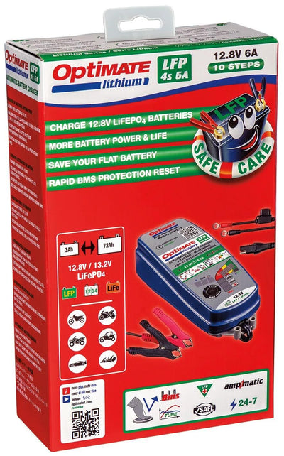 Caricatore della batteria Tecmate Optare Lithium 4S 6A. Optare 4S Caricatore Litio 6A