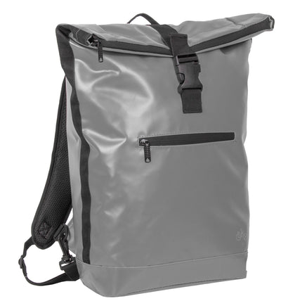 Rolltop de carbono Rolltop de carbono Urban PU Single Bicycle Bag Mochila gris Negro 63.102238