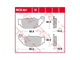 TRW Brake Pad MCB 867 Organic Standard