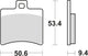 Trw Brake Pad MCB 710 SRM Sinterato Metal