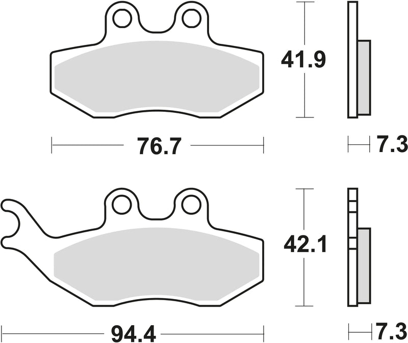 TRW Brake Pad MCB 734 EC organico