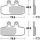 Trw Brake Pad MCB 749 SRM Sinterato Metal