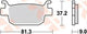 Trw Brake Pad MCB 806 SRM Sinterato Metal