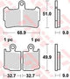 Trw Brake Pad MCB 828 SV Sinterato Metal