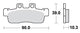 TRW Brake Pad MCB 839 Organic Standard