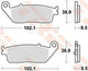 Trw Brake Pad MCB 845 SRM Sinterato Metal