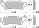 Trw Brake Pad MCB 705 Sinterited Metal