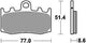 Trw Brake Pad MCB 748 SV Sinterato Metal