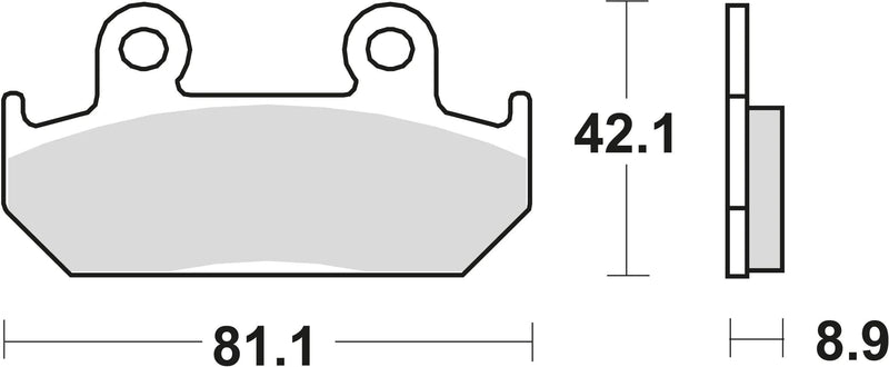 Trw Brake Pad MCB 562 SV Sinterato Metal