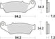 Trw Frake Pad MCB 669 SV Sinterato Metal
