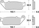 Trw remblokken mcb 677 brake pads organ. mcb 677