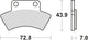 Trw Brake Pad MCB 668 SI Sinterited Metal