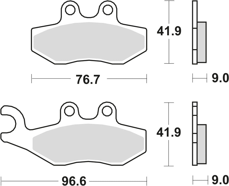 TRW Brake Pad MCB 744 Organic Standard