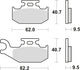 Trw Brake Pad MCB 723 SI Sinterited Metal