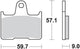 Trw Brake Pad MCB 729 Sinterited Metal