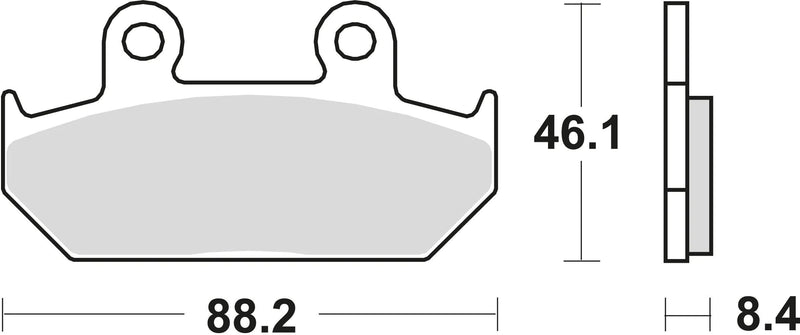 TRW Brake Pad MCB 571 Organic Standard