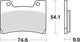 Trw remblokken mcb 622 brake pads sinter mcb 622 sv