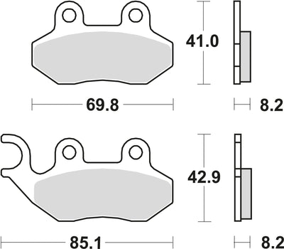 TRW Brake Pad MCB 684 Organic Standard