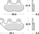 TRW Brake Pad MCB 684 Organic Standard