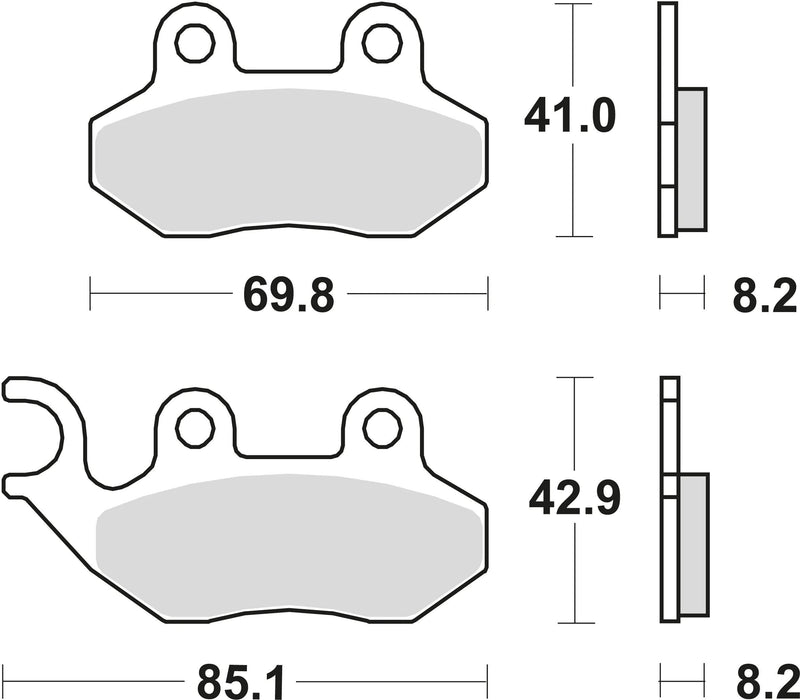 TRW Brake Pad MCB 684 Organic Standard