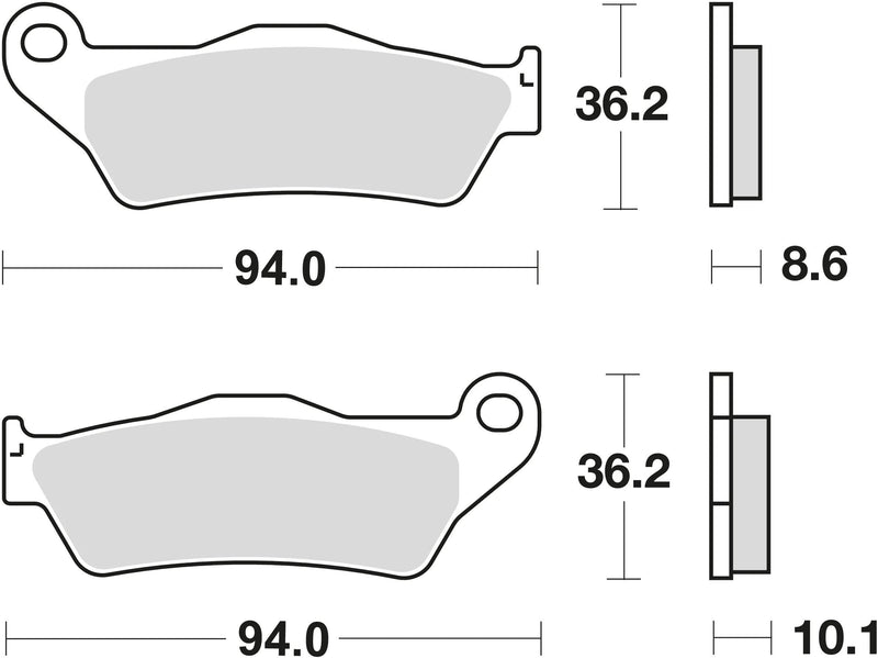 TRW Brake Pad MCB 707 Organic Standard