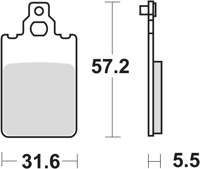 TRW Brake Pad MCB 578 Organic Standard