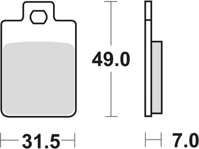TRW Brake Pad MCB 688 Organic Standard