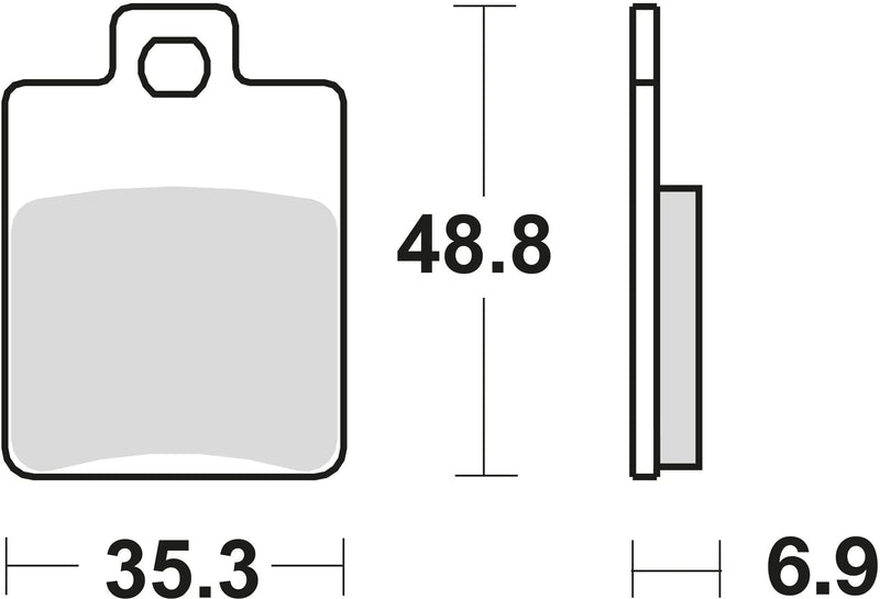 TRW Brake Pad MCB 695 EC organico