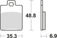 TRW Brake Pad MCB 695 Organic Standard