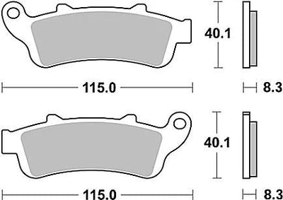 Trw Brake Pad MCB 704 SV Sinterato Metal