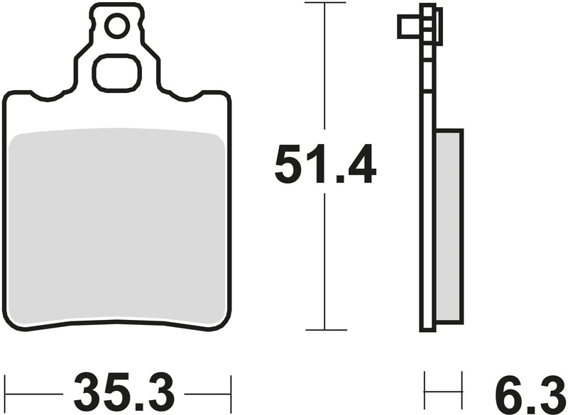 TRW Brake Pad MCB 552 Organic Standard