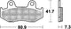Trw remblokken mcb 534 brake pads organ. mcb 534