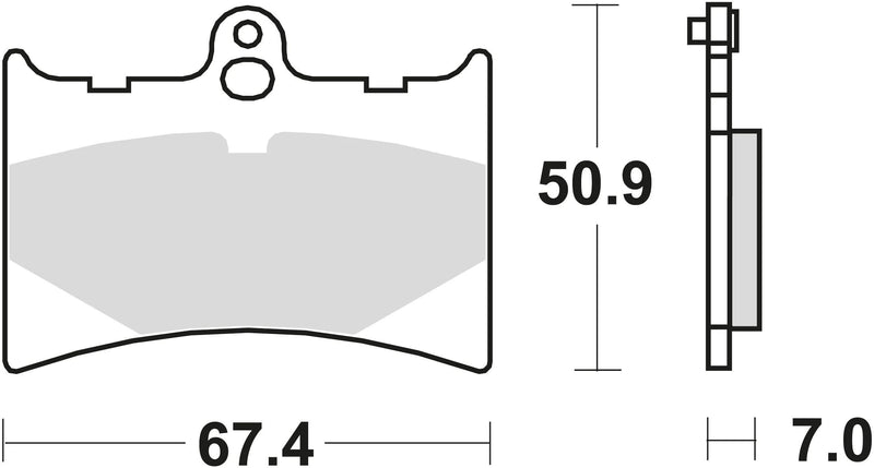 TRW Brake Pad MCB 572 Organic Standard