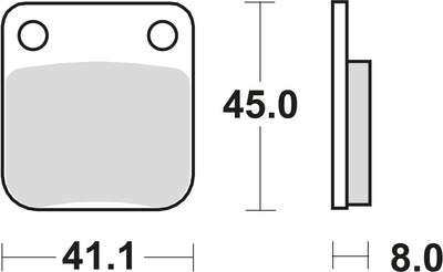 TRW Brake Pad MCB 510 Organic Standard