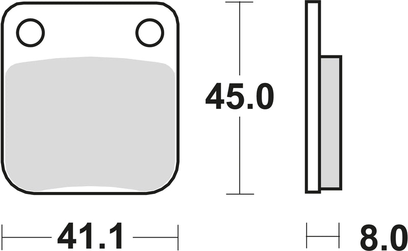 TRW Brake Pad MCB 510 Organic Standard